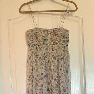 Zara floral print maxi dress